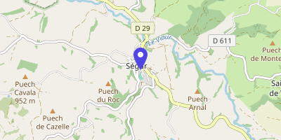 Carte OpenStreetMap — 14 rue du Stade, Ségur