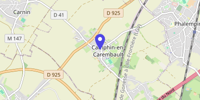 Carte OpenStreetMap — 11 rue du Général-de-Gaulle, Camphin-en-Carembault