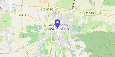 Carte OpenStreetMap — Place Alexandre-Gagneux, Saint-Étienne-de-Saint-Geoirs