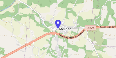 Carte OpenStreetMap — 164 rue Félix-Robert, Meilhan