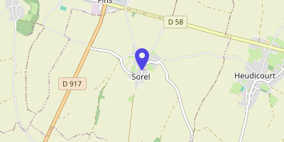 Carte OpenStreetMap — 9 rue de la Ville, Sorel
