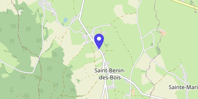 Carte OpenStreetMap — Le Bourg, Saint-Benin-des-Bois