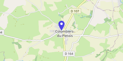 Carte OpenStreetMap — 5 rue de la Mairie, Colombiers-du-Plessis
