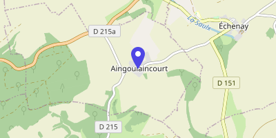 Carte OpenStreetMap — 6 rue Olivier-de-Vezin, Aingoulaincourt