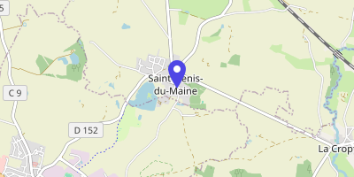 Carte OpenStreetMap — 5 place de l'Église, Saint-Denis-du-Maine