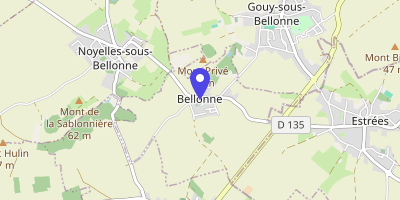 Carte OpenStreetMap — 2 place de la Mairie, Bellonne