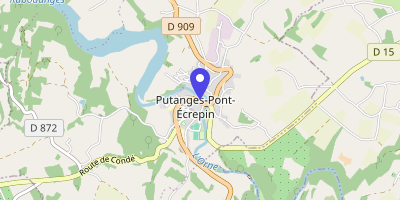 Carte OpenStreetMap — 12 Place de l'Hôtel-de-Ville, Putanges-le-Lac