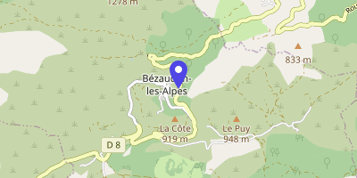 Carte OpenStreetMap — 31 rue Haute, Bézaudun-les-Alpes
