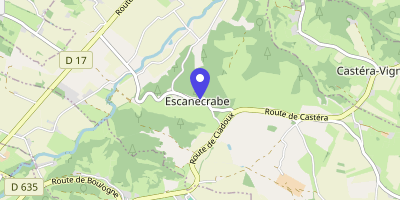 Carte OpenStreetMap — 21 rue de la Mairie, Escanecrabe