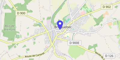 Carte OpenStreetMap — 2 place de la Mairie, Bricquebec-en-Cotentin