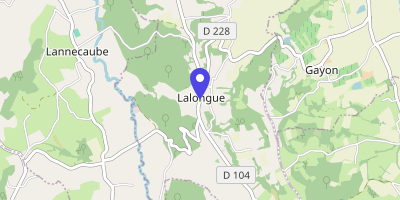 Carte OpenStreetMap — 6 route de Burosse, Lalongue
