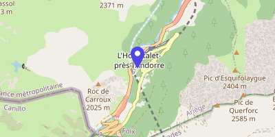 Carte OpenStreetMap — Place Soulé, L'Hospitalet-près-l'Andorre