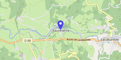 Carte OpenStreetMap — Place Claude-Cabrol, Sauveterre