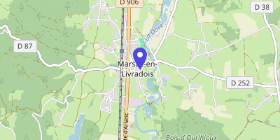 Carte OpenStreetMap — 4 rue de la Mairie, Marsac-en-Livradois