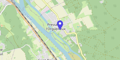 Carte OpenStreetMap — 9 rue aux Huards, Pressagny-l'Orgueilleux