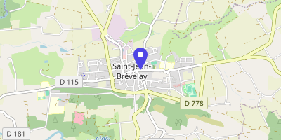 Carte OpenStreetMap — 11 rue de Rennes, Saint-Jean-Brevelay