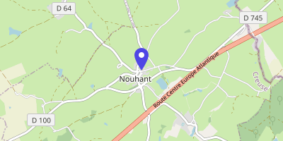 Carte OpenStreetMap — 3 rue des Écoles, Nouhant
