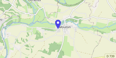 Carte OpenStreetMap — 2 rue de la Mairie, Mouton
