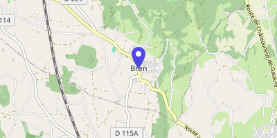 Carte OpenStreetMap — 1 place de la Forge, Bren