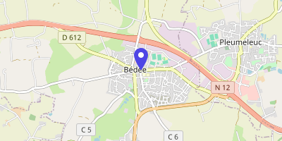 Carte OpenStreetMap — 2 rue de Rennes, Bédée