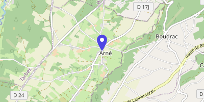 Carte OpenStreetMap — 1 place de la Mairie-et-de-la-Laïcité, Arné