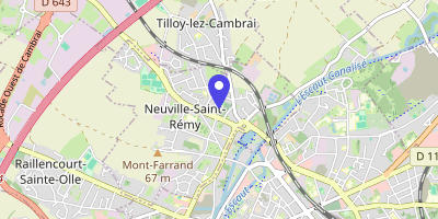Carte OpenStreetMap — Place Édouard-Lhôtellier, Neuville-Saint-Rémy