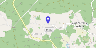 Carte OpenStreetMap — 6 place Robert Bellenger, Saint-Nicolas-des-Bois