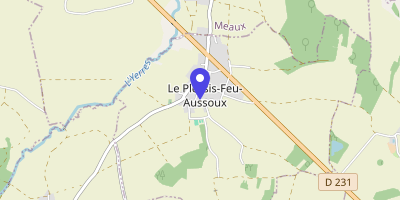 Carte OpenStreetMap — 11 rue de l'Église, Le Plessis-Feu-Aussoux