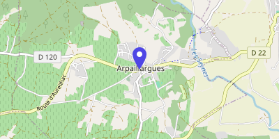 Carte OpenStreetMap — 7 Grande-Rue François -Mitterrand, Arpaillargues-et-Aureilhac