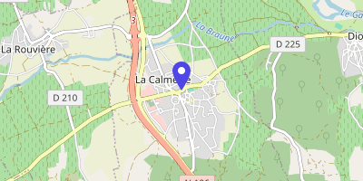 Carte OpenStreetMap — 1 rue de Valfons, La Calmette