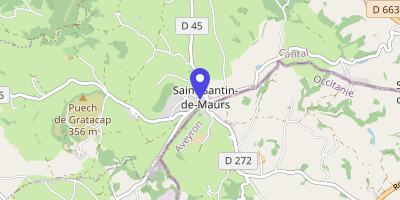 Carte OpenStreetMap — 4 Rue de la Mairie, Saint-Santin-de-Maurs