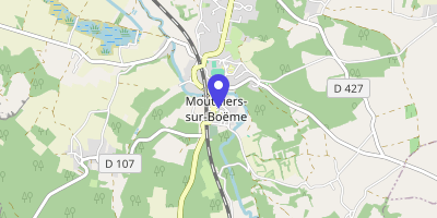 Carte OpenStreetMap — 8 place du Champ-de-Foire, Mouthiers-sur-Boëme