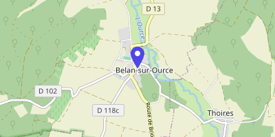 Carte OpenStreetMap — 5 place d'Armes, Belan-sur-Ource
