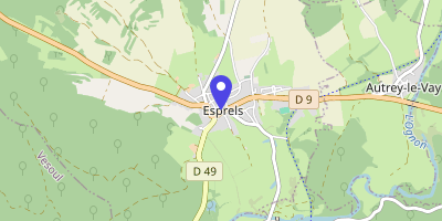 Carte OpenStreetMap — 3 place de la Mairie, Esprels