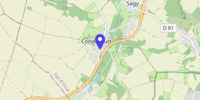 Carte OpenStreetMap — 37 rue de la Libération, Condécourt
