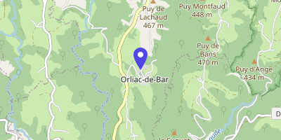 Carte OpenStreetMap — 957 route d'Orliac, Orliac-de-Bar