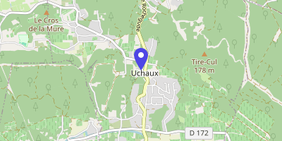 Carte OpenStreetMap — Place de la Mairie, Uchaux