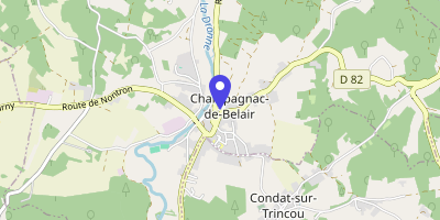 Carte OpenStreetMap — 2 place de la Mairie, Champagnac-de-Belair