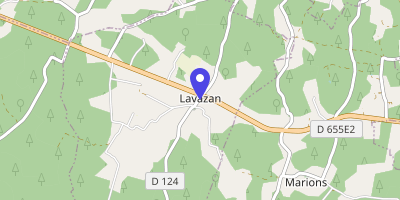 Carte OpenStreetMap — 40 Le Bourg, Lavazan