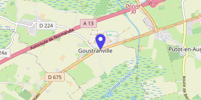 Carte OpenStreetMap — 10 place de la Mairie, Goustranville