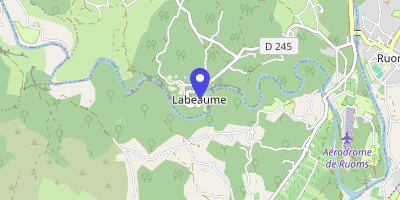 Carte OpenStreetMap — 47 place de l'Église, Labeaume