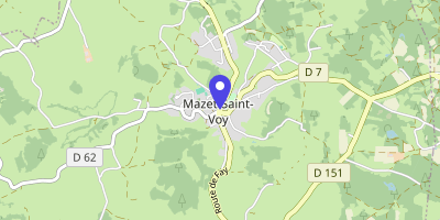 Carte OpenStreetMap — 1 place de la Mairie, Mazet-Saint-Voy