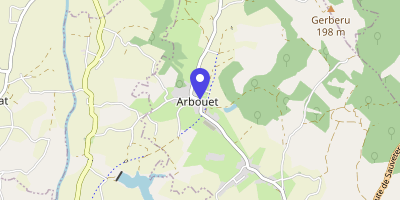 Carte OpenStreetMap — 3212 route de Labastide, Arbouet-Sussaute
