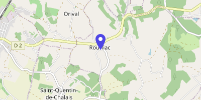 Carte OpenStreetMap — 1 place Michel-Borde, Rouffiac