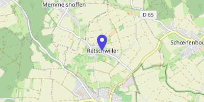 Carte OpenStreetMap — 1 rue de l'École, Retschwiller