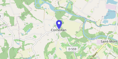 Carte OpenStreetMap — Le Village, Corneillan
