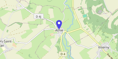 Carte OpenStreetMap — 24 Grande rue, Athie