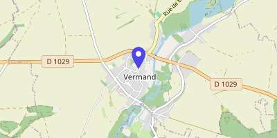 Carte OpenStreetMap — Place de l'Hôtel-de-Ville, Vermand