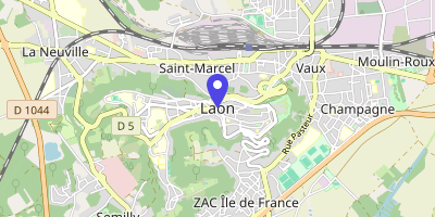 Carte OpenStreetMap — Place du Général-Leclerc, Laon