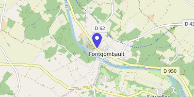 Carte OpenStreetMap — 36 rue de l'Abbaye, Fontgombault